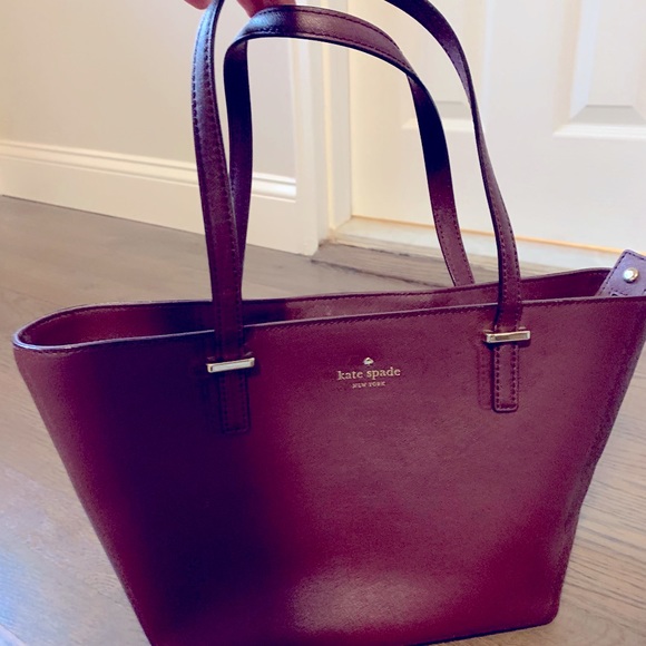 kate spade maroon tote